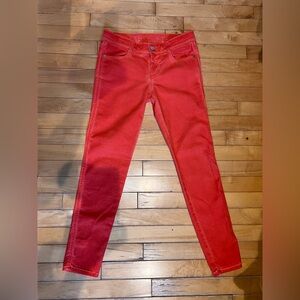 Stella McCartney coral orange Skinny Jeans